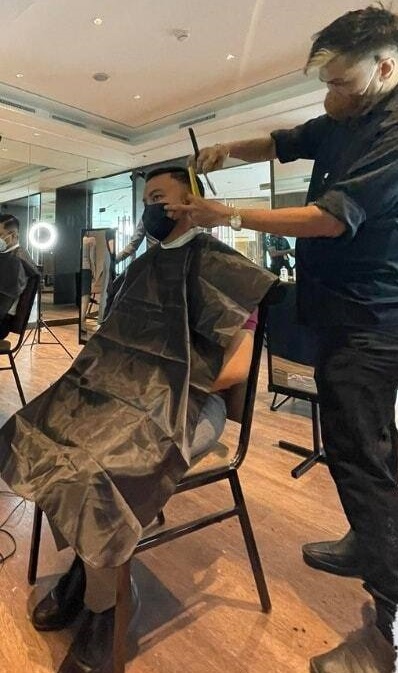 Barber haircut service